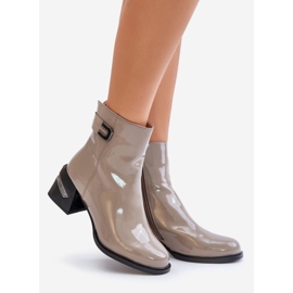 S.Barski Szabadalmaztatott magassarkú csizma szigetelt MR880-093 szürke 1