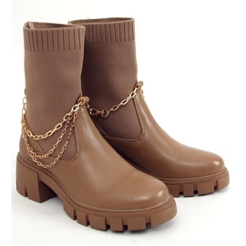 Mona Khaki zokni csizma barna 1 Mona Khaki zokni csizma barna 1