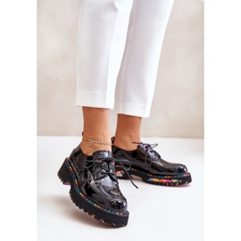 Fűzős női cipő Artiker 55C0497 Fekete 2