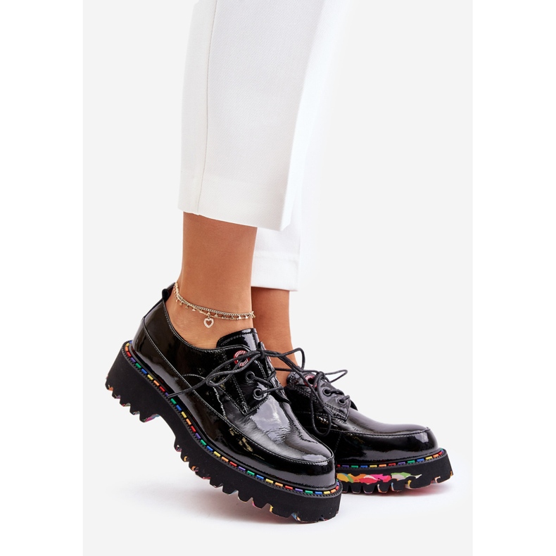 Fűzős női cipő Artiker 55C0497 Fekete 1