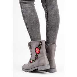 Sport Hímzett velúr táskák szürke 1