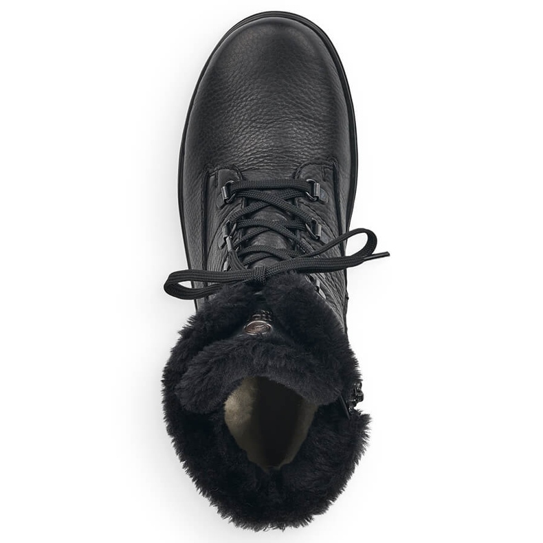 Női fekete szigetelt bőrcsizma Remonte R8480-01 1