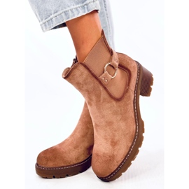 Airon Khaki alacsony sarkú Chelsea csizma bézs 1