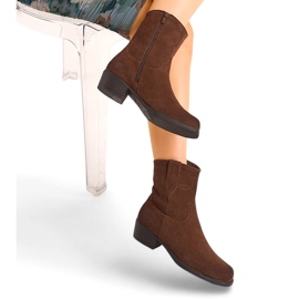 Barna bőr női cowboy csizma, Sergio Leone BT284-S 2