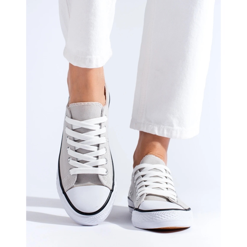 Shelovet szürke klasszikus tornacipő 2