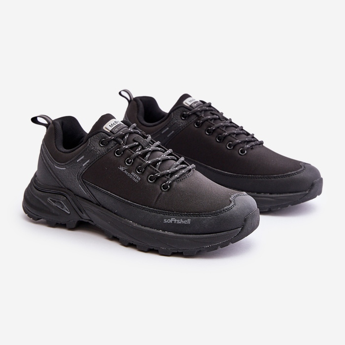 Könnyű férfi trekking sportcipő McBraun fekete 1