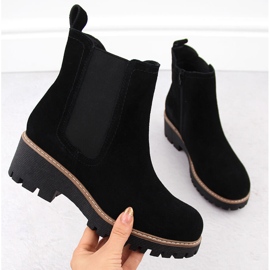 Fekete bőr női Chelsea csizma Filippo DBT4805 1