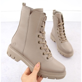 Női hőszigetelt bőr munkás bézs Remonte D1W76-20 1 Női hőszigetelt bőr munkás bézs Remonte D1W76-20 1