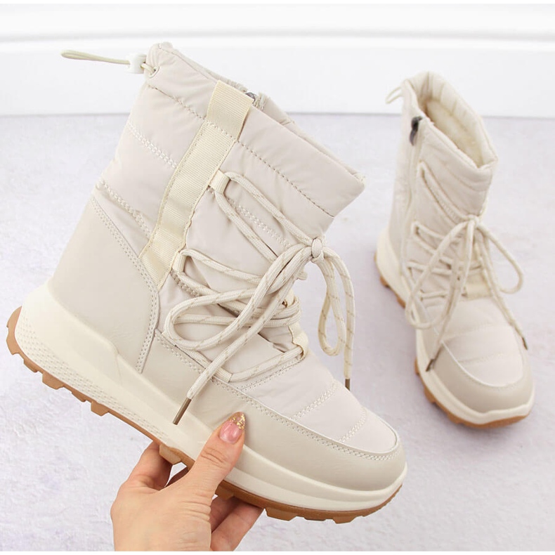 Női hócsizma, bézs Potocki 16321 1