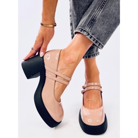 Lorai Khaki széles sarkú pumpák bézs 1 Lorai Khaki széles sarkú pumpák bézs 1