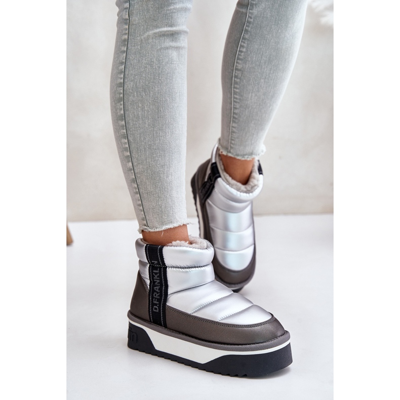 Havas csizma vastag talppal D.Franklin DFSH371010 ezüst szürke 2