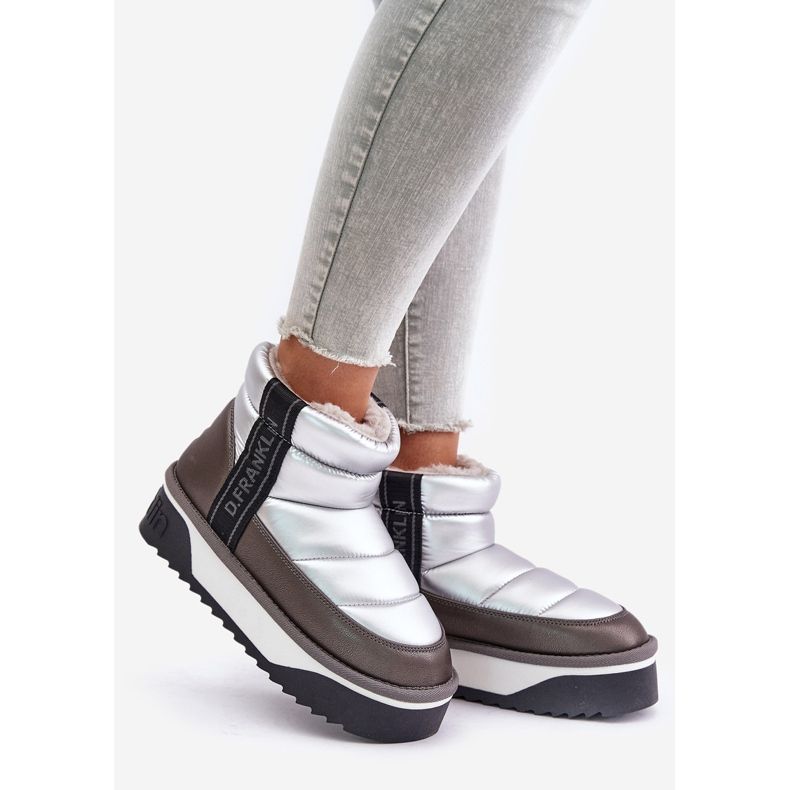 Havas csizma vastag talppal D.Franklin DFSH371010 ezüst szürke 1