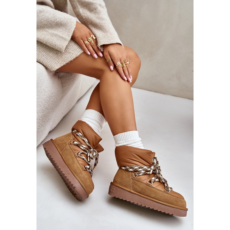 Női velúr hócsizma vastag fűzéssel D.Franklin DFSH375003 barna 2 Női velúr hócsizma vastag fűzéssel D.Franklin DFSH375003 barna 2