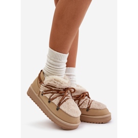 Alacsony platformú hócsizma szőrmével D.Franklin DFSH370011 Bézs 1 Alacsony platformú hócsizma szőrmével D.Franklin DFSH370011 Bézs 1