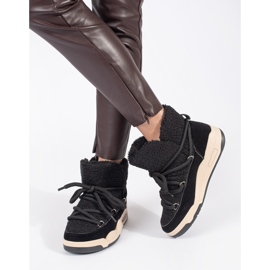 Seastar Fekete női hócsizma vastag talppal 2 Seastar Fekete női hócsizma vastag talppal 2