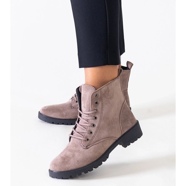 Barna, öko-velúr munkáscsizma a Barosa platformon 1