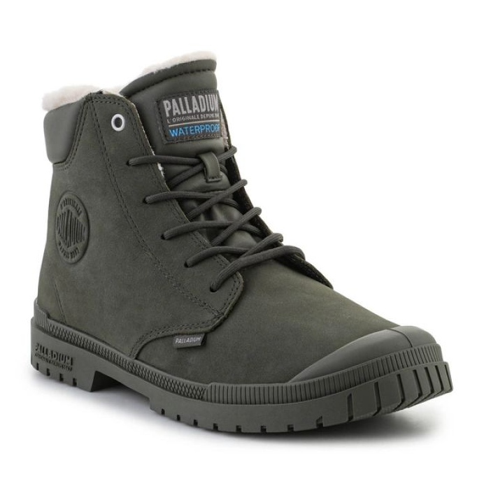 Palladium SP20 mandzsetta bőr vízálló Wl U 79067-325-M Olive éjszakai cipő zöld 1