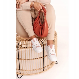 Big Star Női cipők egy csillag nagy csillaggal, DD274691 fehér és rózsaszín 3