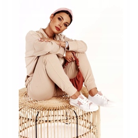 Big Star Női cipők egy csillag nagy csillaggal, DD274691 fehér és rózsaszín 4