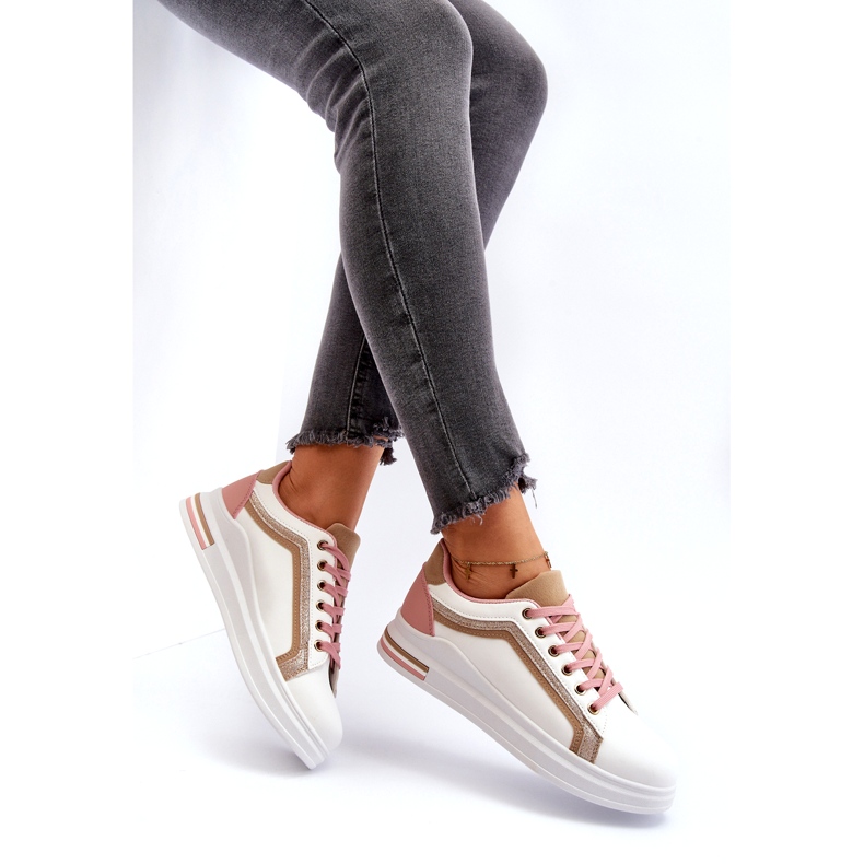 A női sport bézs csillogással búcsúzik fehér 7