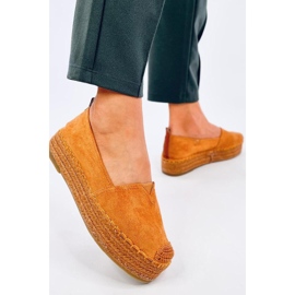 Espadrillák vastag talppal Poulain Camel - Inello barna 1