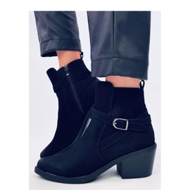 Cunnig Fekete alacsony sarkú cowboy csizma - Inello 1