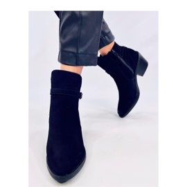 Cunnig Fekete alacsony sarkú cowboy csizma - Inello 2