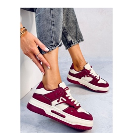 Clavell Wine magas talpú tornacipő - Inello piros 2 Clavell Wine magas talpú tornacipő - Inello piros 2