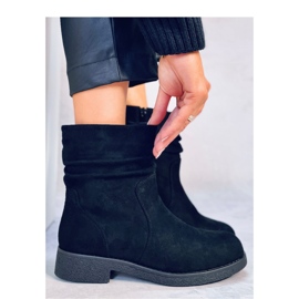 Bracy Fekete fodros bokacsizma - Inello 1