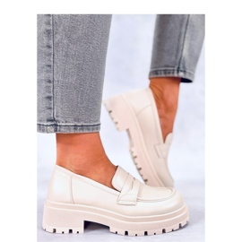 Dench Beige platformcipők - Inello bézs 1