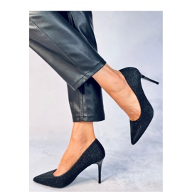 Maineri Fekete női magassarkú 2