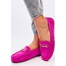Női velúr mokaszin Sourd Fuchsia rózsaszín 1