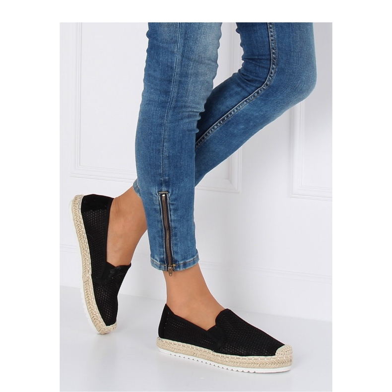Női fekete espadrillák 6602 fekete 1 Női fekete espadrillák 6602 fekete 1
