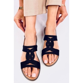 Fekete női szandál 2