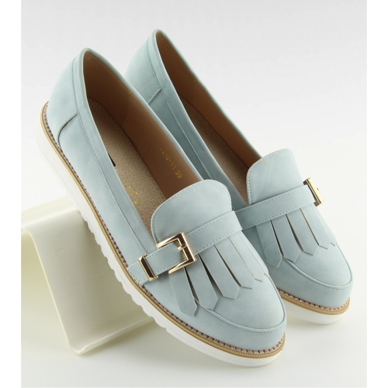 Női kék mokaszin 1