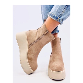 Ronda Khaki platform Chelsea csizma - Inello bézs 2