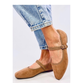 Mary Jane Khaki stílusú balettlakások barna 2