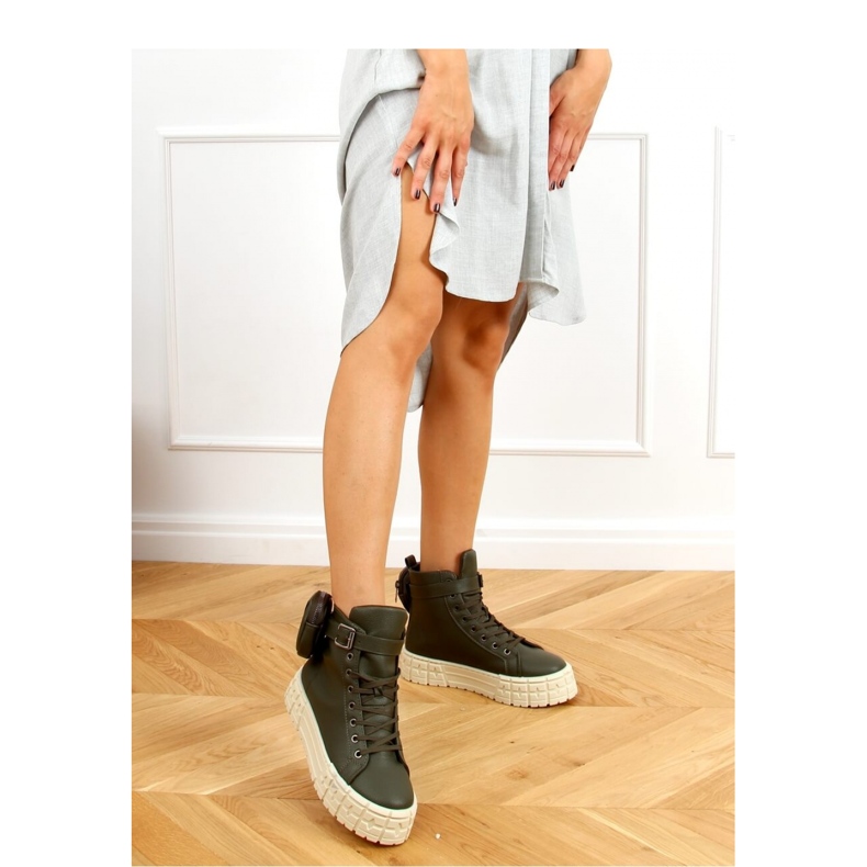 Zöld magasszárú tornacipő RE11P Green - Inello 2