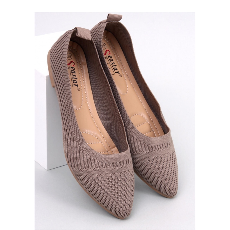 Kayla Khaki szőtt balettlapok - Inello barna 1