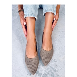 Kayla Khaki szőtt balettlapok - Inello barna 2