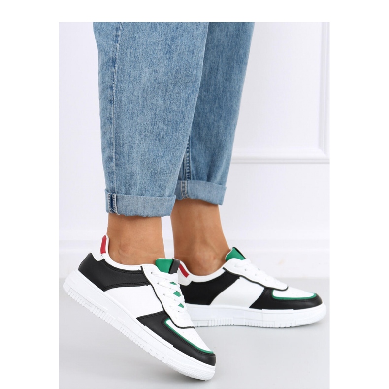 Női sportcipő Fekete fehér 2