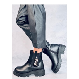 Vida Fekete női Chelsea csizma - Inello 2