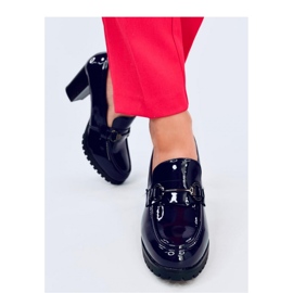 Hyett Dark Blue lakksarkú mokaszinok - Inello 2