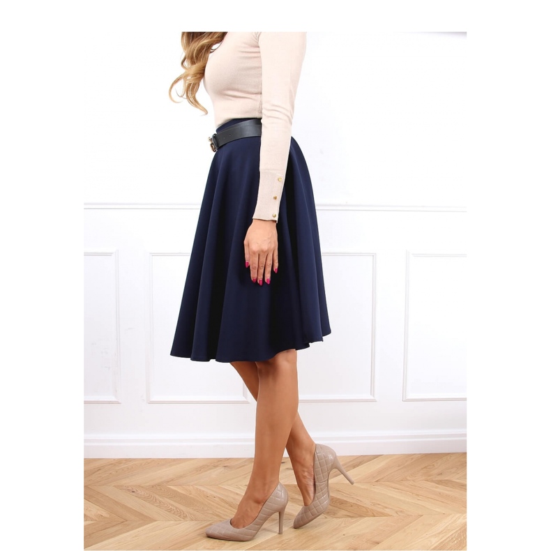 Női steppelt magassarkú Sötétbézs LE082P Khaki - Inello 1