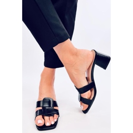 Szandál Elegáns magas sarkú flip-flop Lafar Black - Inello fekete 1