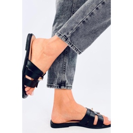 Daudi Fekete női flip-flop szandál - Inello 2