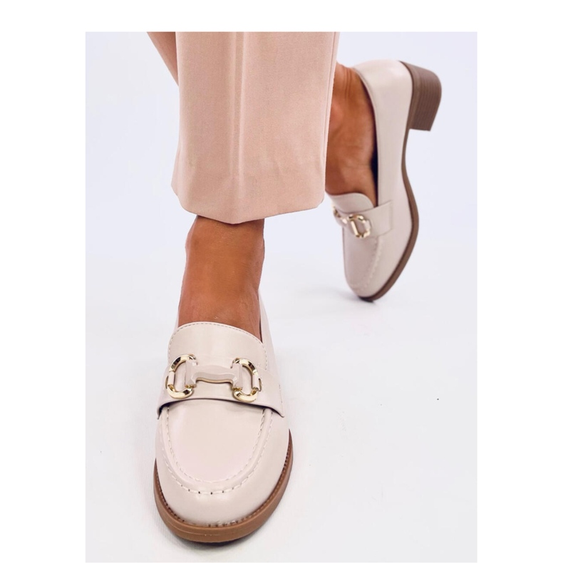 Rabier Beige széles sarkú pumpák - Inello bézs 1