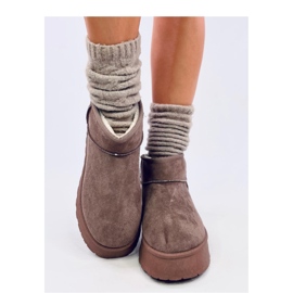 Rodmans Khaki rövid platformcipő - Inello barna 2