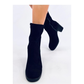 Salifi Fekete széles sarkú bokacsizma - Inello 2