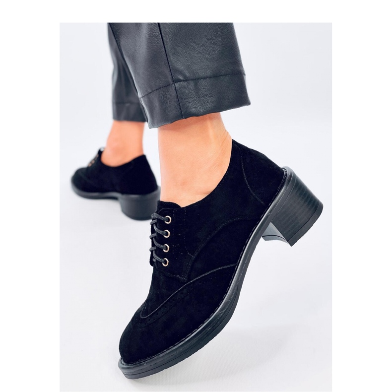 Vedra Fekete magas sarkú cipó - Inello 1